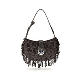 Staud Brown Polyester Shoulder Bag